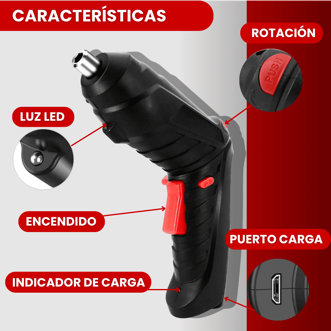 ProFixer™ | Kit Destornillador Inalámbrico