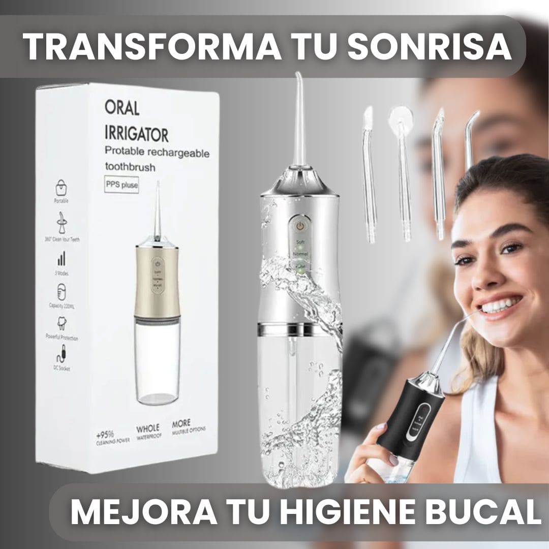 Oralflow™ | ¡Elimina impurezas y mejora tu higiene! 🦷✨ + 3 boquillas GRATIS
